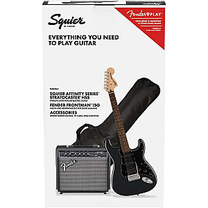 Squier Affinity Stratocaster HSS Guitar Pack, Maple FB